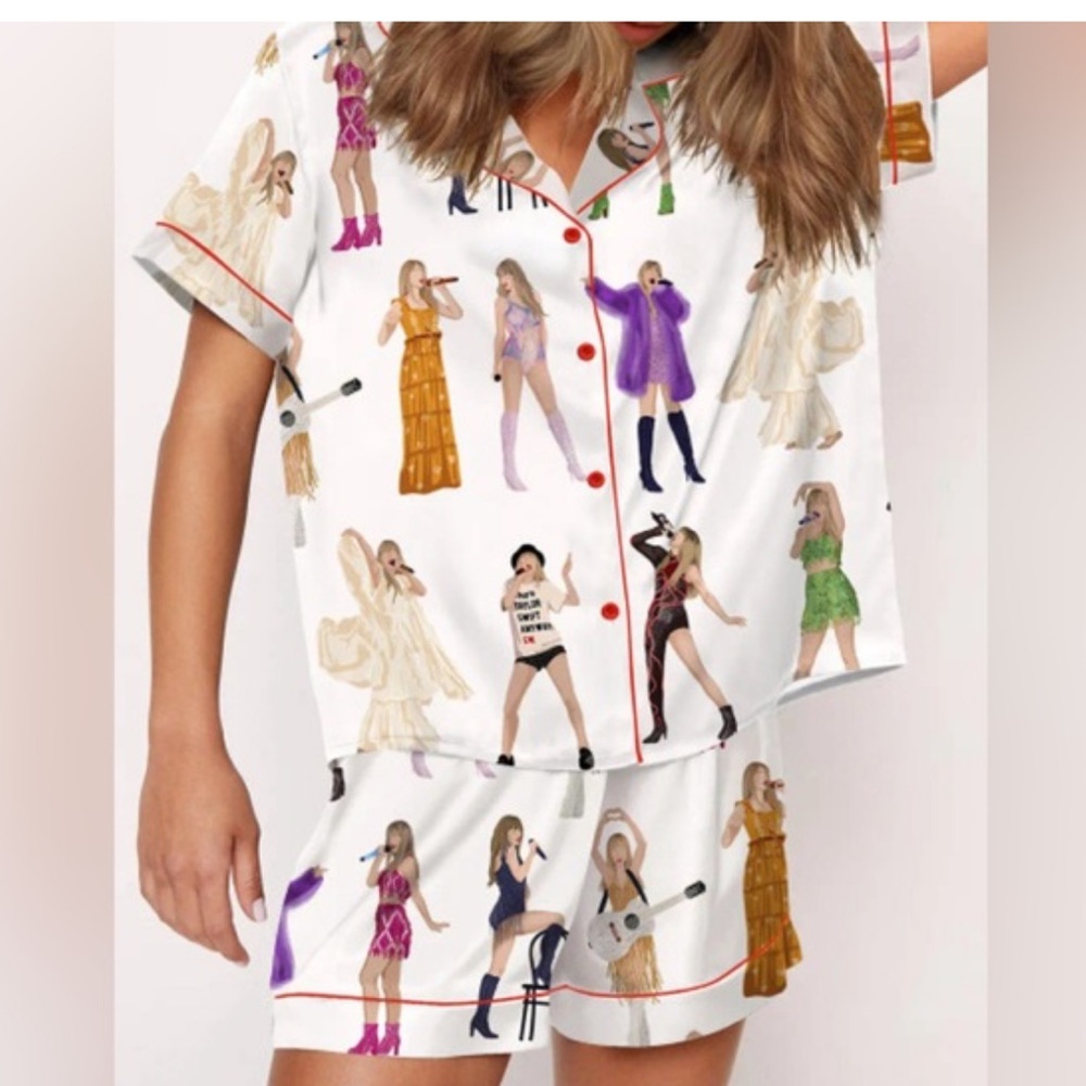 Taylor Swift the Eras tour satin two piece pyjama set viral on tiktok!